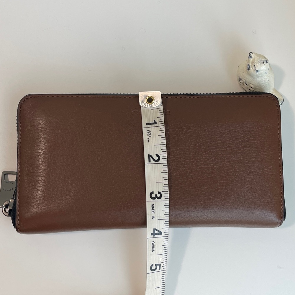 COACH Men's Leather Zip Accordion Wallet - Picture 16 of 16